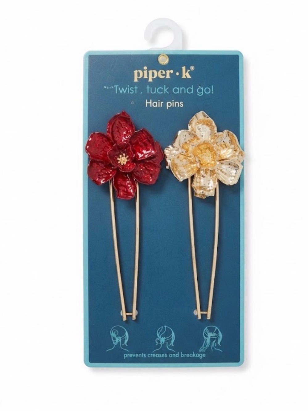NWT ⚜️♥️⚜️ Piper K "Twist, tuck and go!" Set of 2 Hair Pins